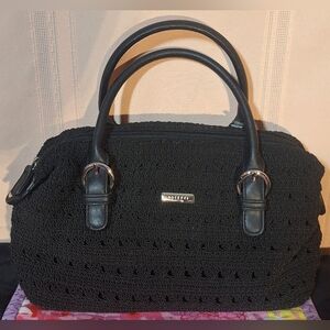 ROSETTI Woven Black Handbag